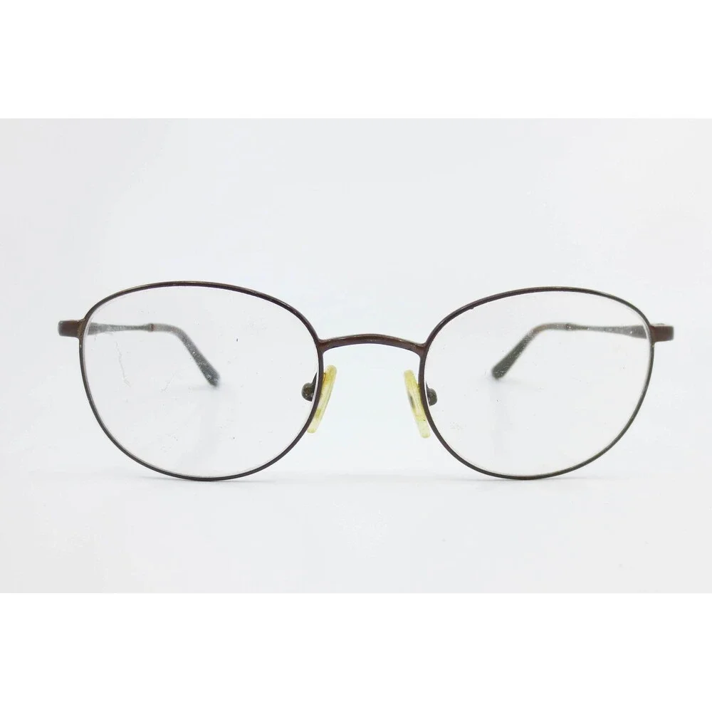 Safilo Elasta E7209 Brown Oval Eyeglasses Frames Italy 50-20-145 JYS